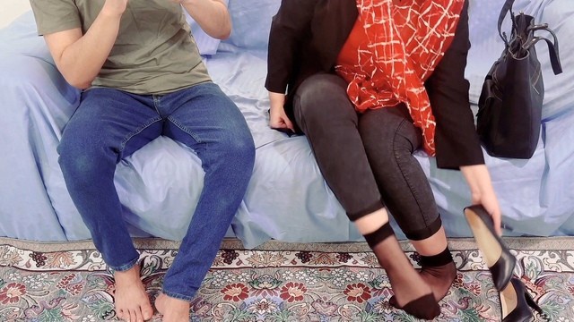 Naylon Fetişli Olgun Kadınla İranlı Amatör Porno Kaydı