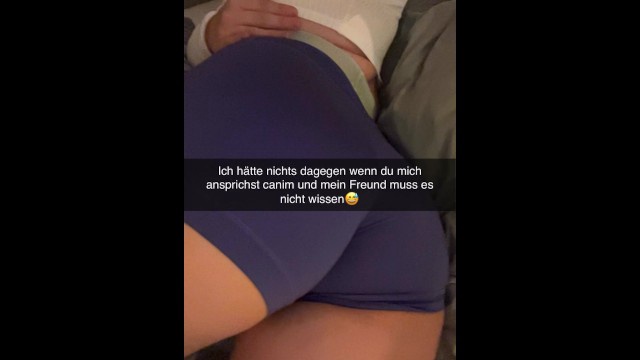 Spor çıkışı Snapchat mesajları ve el işi sahnesi