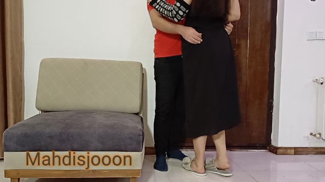 Farsça konuşmalı iranlı porno sahnesinde acele eden çift